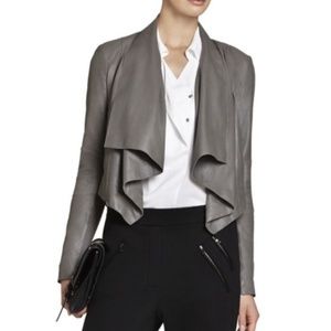 BCBGMaxAzria Lola Leather Moto Jacket size M